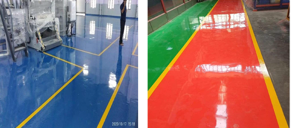 EPOXY FLOORING IN SHOP FLOOR IN HERO HANDA AND MARUTI SUZUKI-GURUGRAM