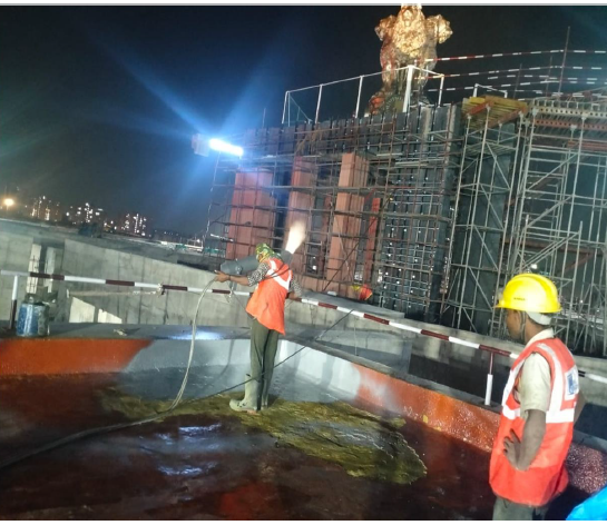 TERRACE WATERPROOFING AT NEW PARLIAMENT BUILDING DELHI