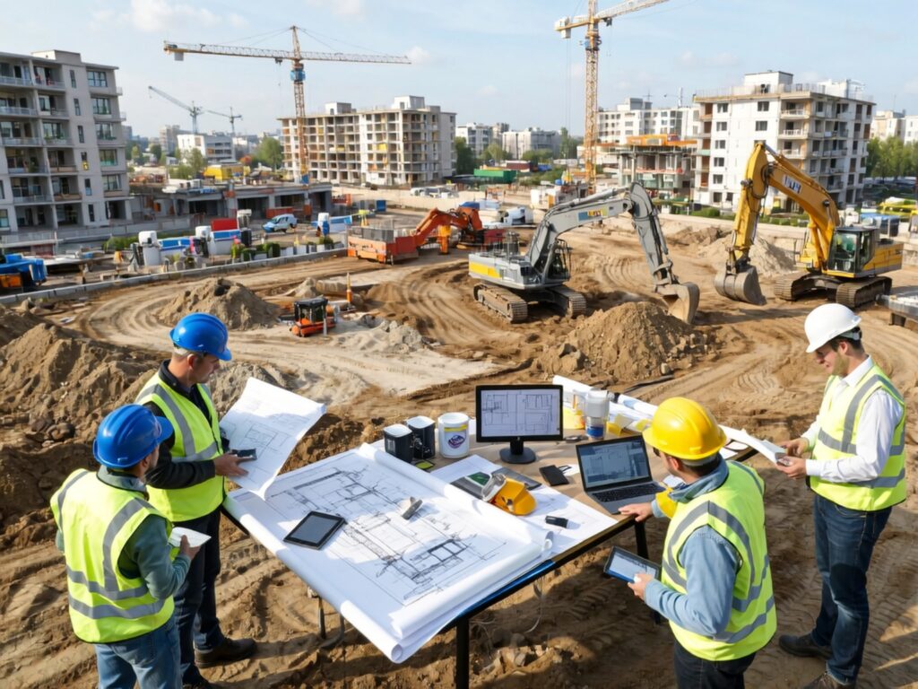 Comprehensive civil and development services for residential and commercial construction sites